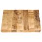 Preview: Tischplatte mit Baumkante 120x60x3,8 cm Raues Mango Massivholz