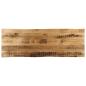 Preview: ARDEBO.de - Tischplatte mit Baumkante 110x40x2,5 cm Raues Mango Massivholz