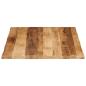 Preview: Tischplatte mit Baumkante 110x80x2,5 cm Raues Mango Massivholz