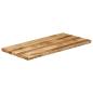 Preview: Tischplatte mit Baumkante 100x60x3,8 cm Raues Mango Massivholz