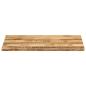 Preview: Tischplatte mit Baumkante 100x60x3,8 cm Raues Mango Massivholz