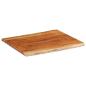 Preview: Tischplatte 100x80x2,5cm Rechteckig Massivholz Akazie Baumkante