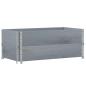 Preview: Pflanzkasten Grau 100x50 cm Massivholz Kiefer