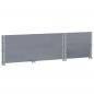 Preview: Pflanzkasten Grau 100x50 cm Massivholz Kiefer