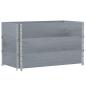 Preview: Pflanzkasten Grau 100x50 cm Massivholz Kiefer