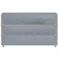 Preview: Pflanzkasten Grau 100x50 cm Massivholz Kiefer