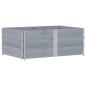 Preview: Pflanzkasten Grau 150x100 cm Massivholz Kiefer