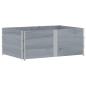 Preview: Pflanzkasten Grau 150x100 cm Massivholz Kiefer