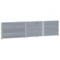 Preview: Pflanzkasten Grau 150x100 cm Massivholz Kiefer