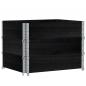 Preview: Pflanzkasten Schwarz 80x60 cm Massivholz Kiefer