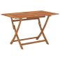 Preview: ARDEBO.de - Gartentisch Klappbar 120x70x75 cm Massivholz Eukalyptus