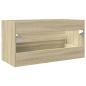 Preview: Waschbeckenunterschrank Sonoma-Eiche 90x38,5x45cm Holzwerkstoff