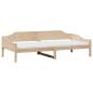Preview: Massivholzbett ohne Matratze 90x190 cm Kiefernholz