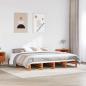 Preview: ARDEBO.de - Massivholzbett ohne Matratze Wachsbraun 180x200 Kiefernholz