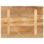 Preview: Tischplatte 80x70x3,8 cm Rechteckig Massivholz Mango