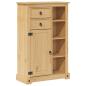 Preview: Badschrank Corona 70x33x110 cm Massivholz Kiefer