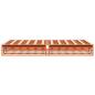 Preview: Massivholzbett ohne Matratze Wachsbraun 140x190 cm Kiefernholz