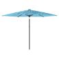 Preview: Sonnenschirm mit Stahlmast Blau 288x288x225 cm