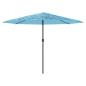 Preview: Sonnenschirm mit Stahlmast Blau 324x324x247 cm