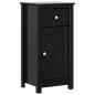 Preview: Badschrank BERG Schwarz 40x34x80 cm Massivholz Kiefer