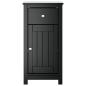 Preview: Badschrank BERG Schwarz 40x34x80 cm Massivholz Kiefer