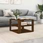 Preview: ARDEBO.de - Couchtisch Braun Eichen-Optik 58x58x40 cm Holzwerkstoff