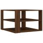 Preview: Couchtisch Braun Eichen-Optik 58x58x40 cm Holzwerkstoff