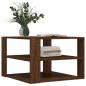 Preview: Couchtisch Braun Eichen-Optik 58x58x40 cm Holzwerkstoff