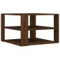 Preview: Couchtisch Braun Eichen-Optik 58x58x40 cm Holzwerkstoff