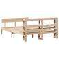 Preview: Massivholzbett ohne Matratze 120x200 cm Kiefernholz