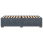 Preview: Bettgestell ohne Matratze Dunkelgrau 80x200 cm Samt