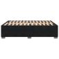Preview: Bettgestell ohne Matratze Schwarz 140x190 cm Samt