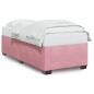 Preview: Bettgestell Rosa 90x200 cm Samt