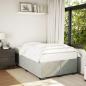 Preview: ARDEBO.de - Bettgestell ohne Matratze Hellgrau 120x200 cm Samt