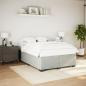 Preview: ARDEBO.de - Bettgestell ohne Matratze Hellgrau 140x190 cm Samt