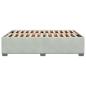 Preview: Bettgestell ohne Matratze Hellgrau 140x190 cm Samt