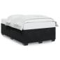 Preview: Bettgestell ohne Matratze Schwarz 120x200 cm Samt