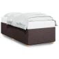 Preview: Bettgestell ohne Matratze Dunkelbraun 80x200 cm Stoff