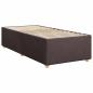 Preview: Bettgestell ohne Matratze Dunkelbraun 80x200 cm Stoff