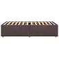 Preview: Bettgestell ohne Matratze Dunkelbraun 80x200 cm Stoff