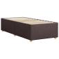 Preview: Bettgestell ohne Matratze Dunkelbraun 80x200 cm Stoff