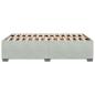 Preview: Bettgestell ohne Matratze Hellgrau 120x190 cm Samt