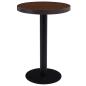 Preview: ARDEBO.de - Bistrotisch Dunkelbraun 60 cm MDF