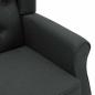 Preview: Sessel mit Fu?hocker Dunkelgrau Stoff
