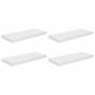 Preview: Schweberegale 4 Stk. Hochglanz-Wei? 60x23,5x3,8 cm MDF
