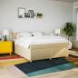 Preview: Boxspringbett mit Matratze Creme 180x200 cm Stoff