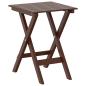Preview: Beistelltisch Klappbar Braun Massivholz Pappel
