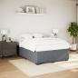 Preview: ARDEBO.de - Bettgestell ohne Matratze Dunkelgrau 140x200 cm Samt