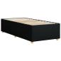 Preview: Bettgestell ohne Matratze Schwarz 90x200 cm Stoff