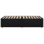 Preview: Bettgestell ohne Matratze Schwarz 90x200 cm Stoff